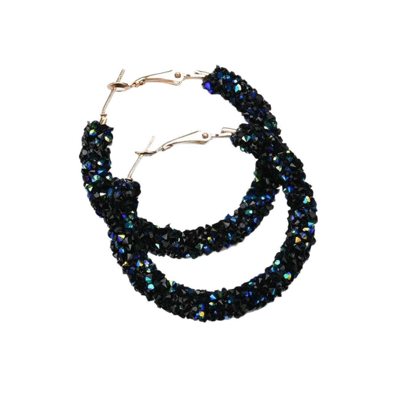 Crystal Hoop Earrings - view 5
