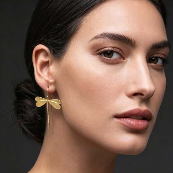 Dragonfly Vintage Drop Earrings - view 1