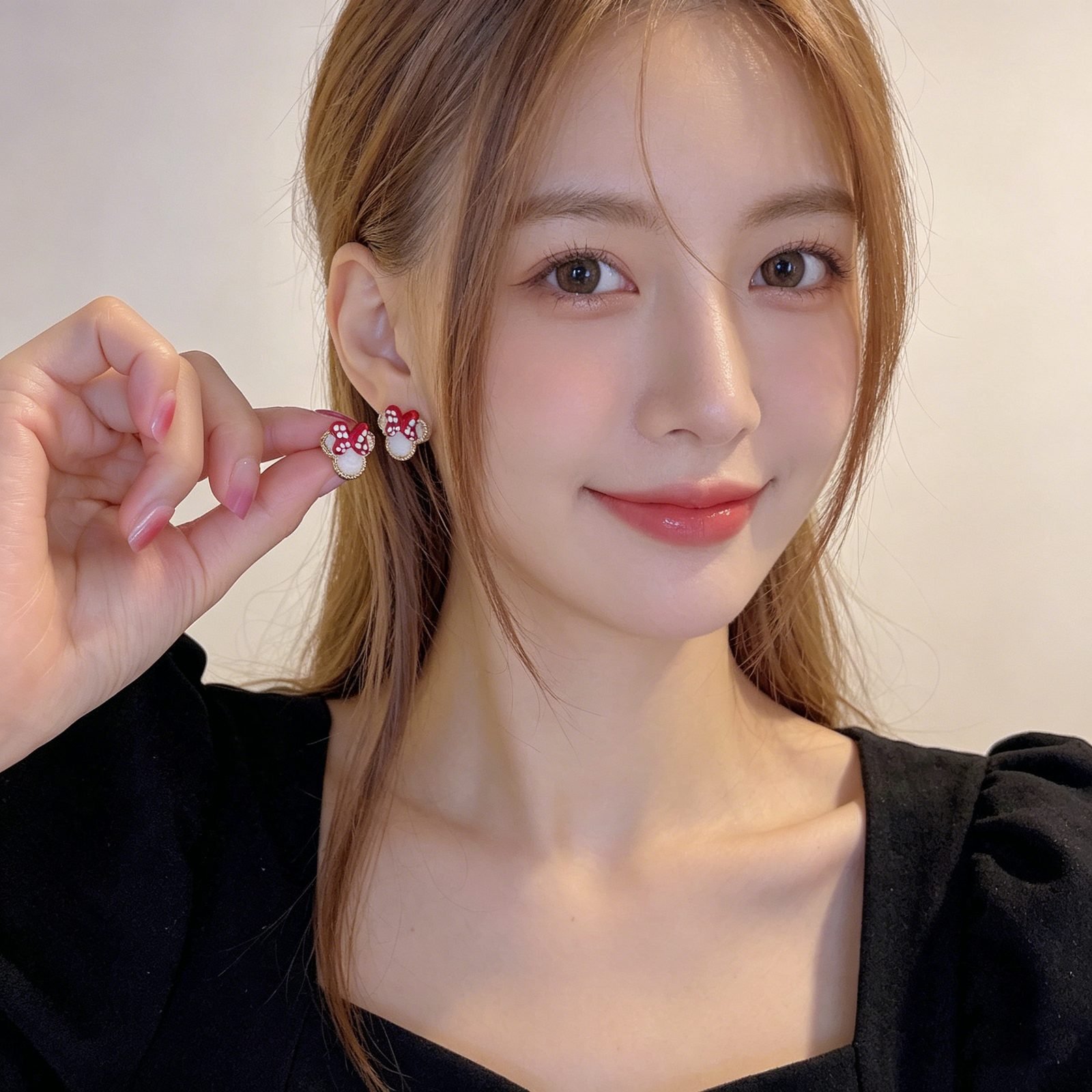Bow Butterfly Stud Earrings - view 2