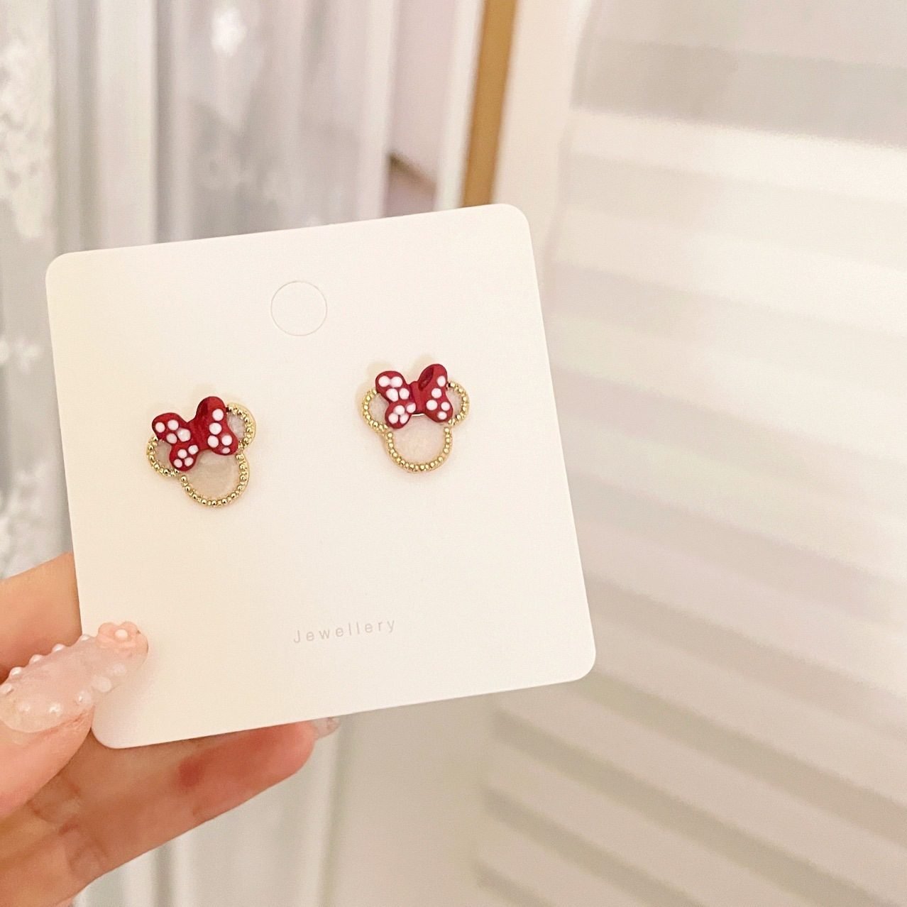 Bow Butterfly Stud Earrings - view 3