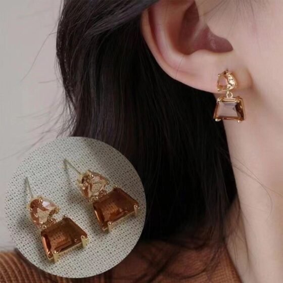 Crystal Stud Earrings - view 1