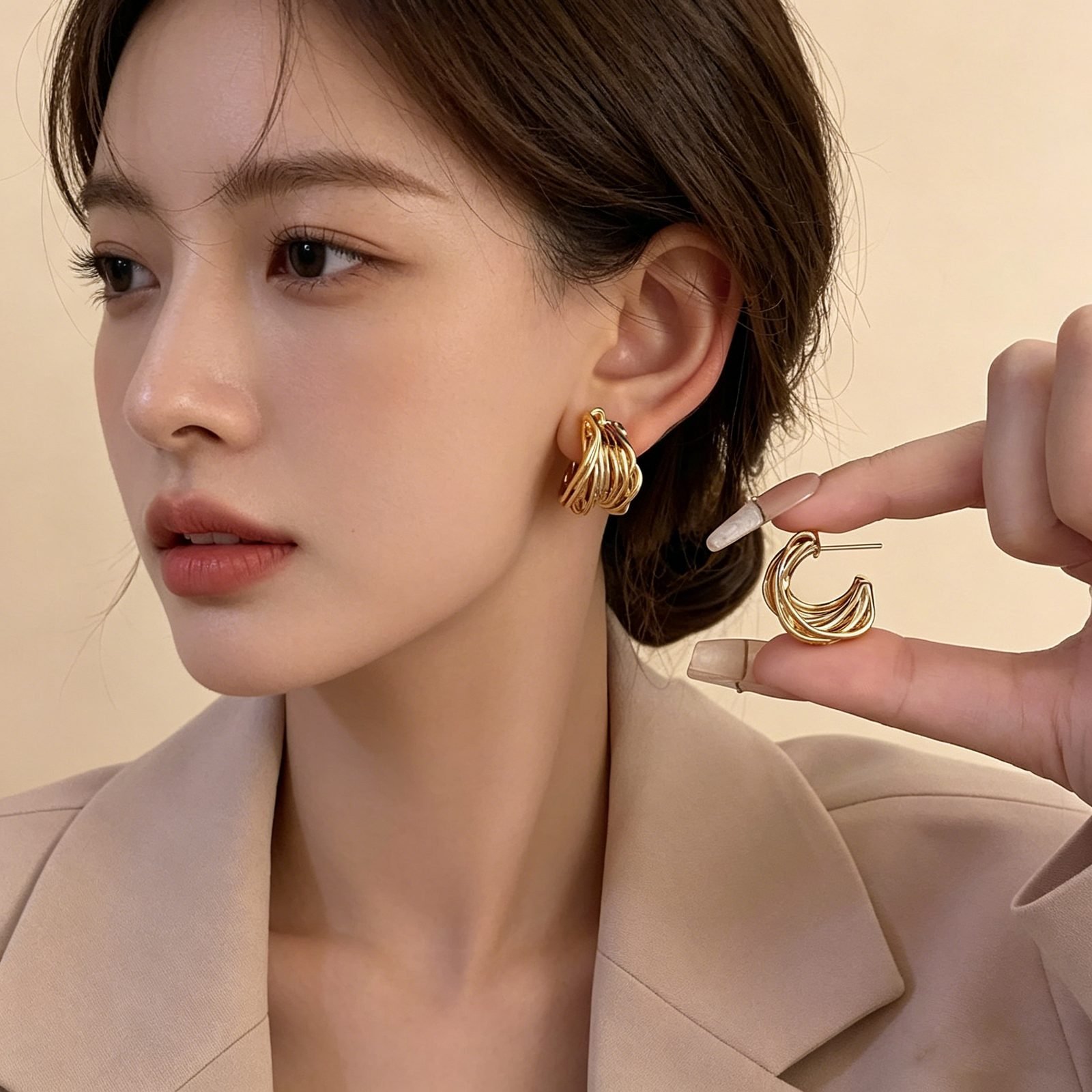 Tassel Hoop Earrings - view 1
