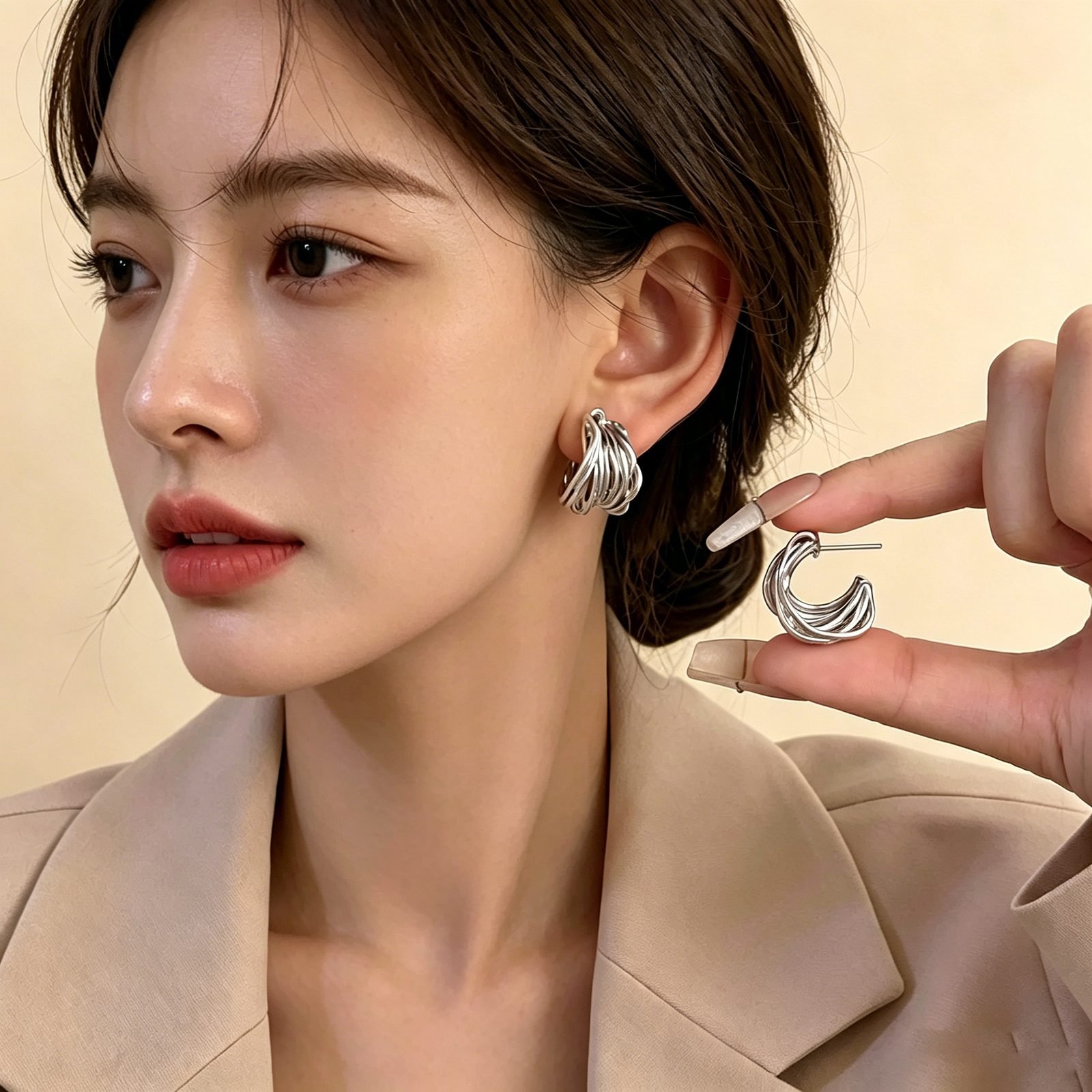 Tassel Hoop Earrings - view 2