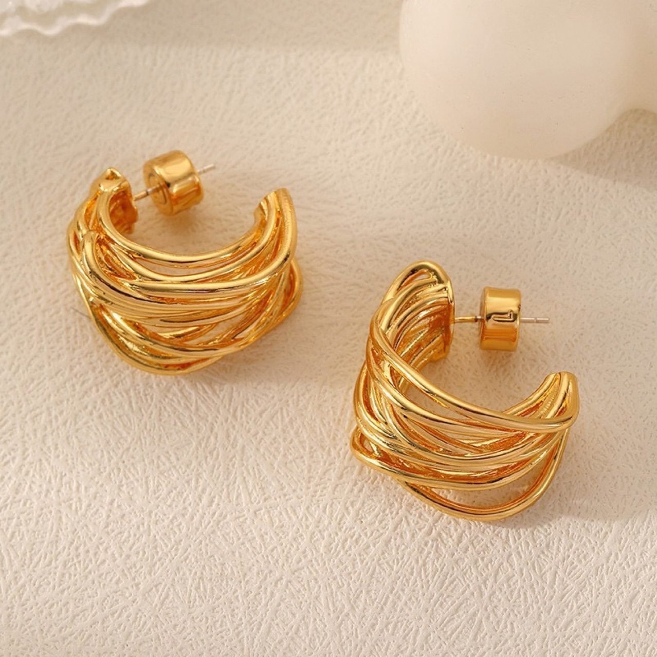 Tassel Hoop Earrings - view 3