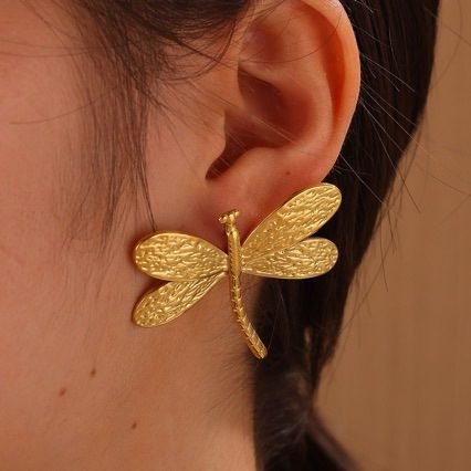 Dragonfly Vintage Earrings - view 2