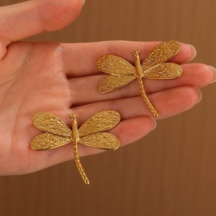 Dragonfly Vintage Earrings - view 4