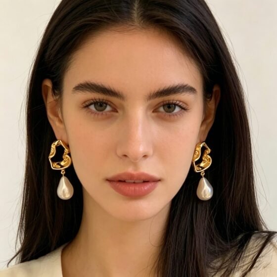 Pearl Drop Earrings - view 1