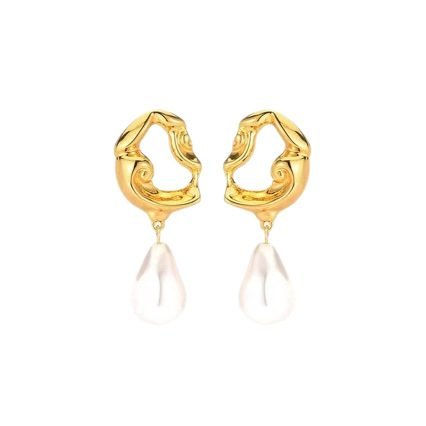 Pearl Drop Earrings - view 5