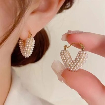 Heart Hoop Earrings No. 020 - view 5