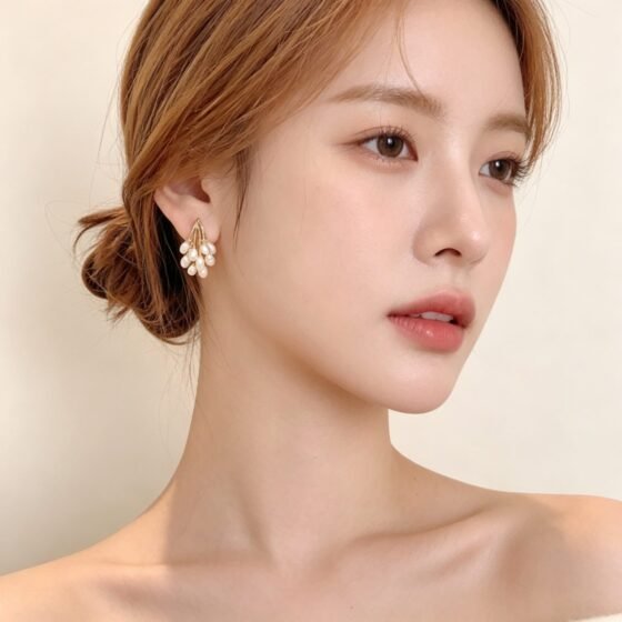 Pearl Drop Earrings No. 022 - view 1