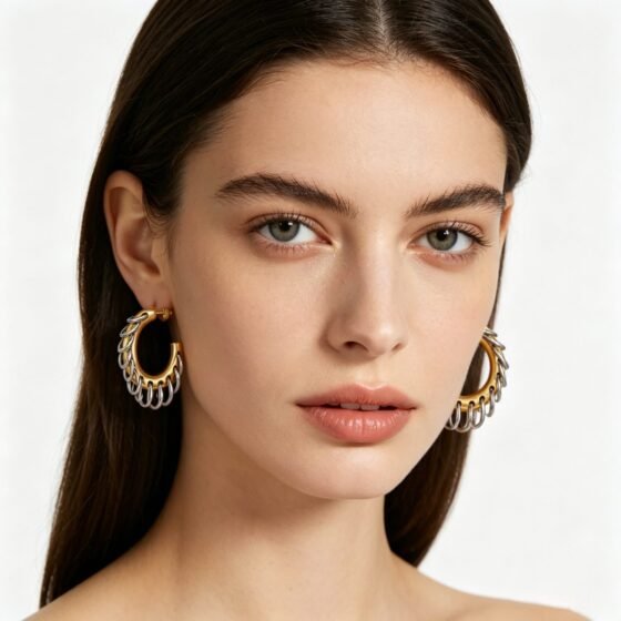 Tassel Hoop Earrings No. 024 - view 1