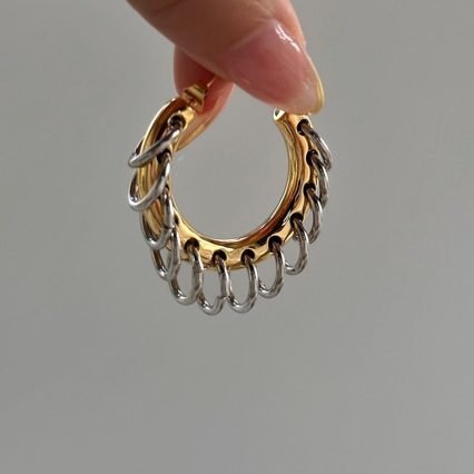 Tassel Hoop Earrings No. 024 - view 2