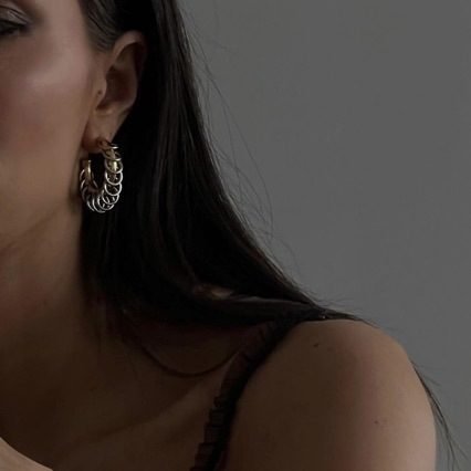 Tassel Hoop Earrings No. 024 - view 4