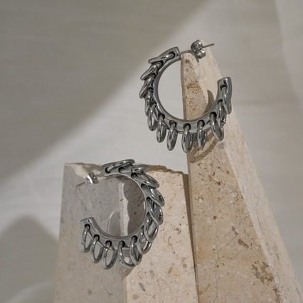 Tassel Hoop Earrings No. 024 - view 6