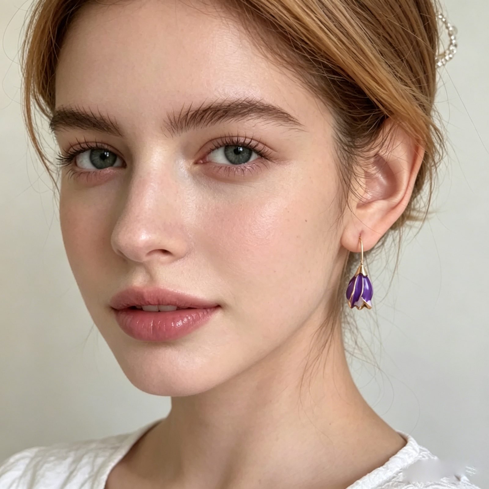 Tulip Floral Drop Earrings - view 2