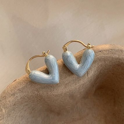 Heart Stud Earrings - view 5