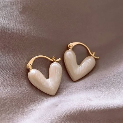 Heart Stud Earrings - view 7