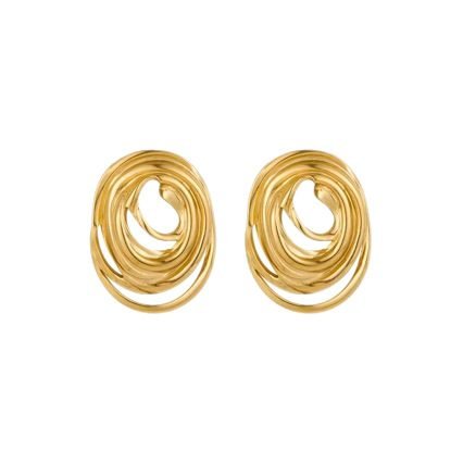 Sculptural Spiral Earrings - view 6