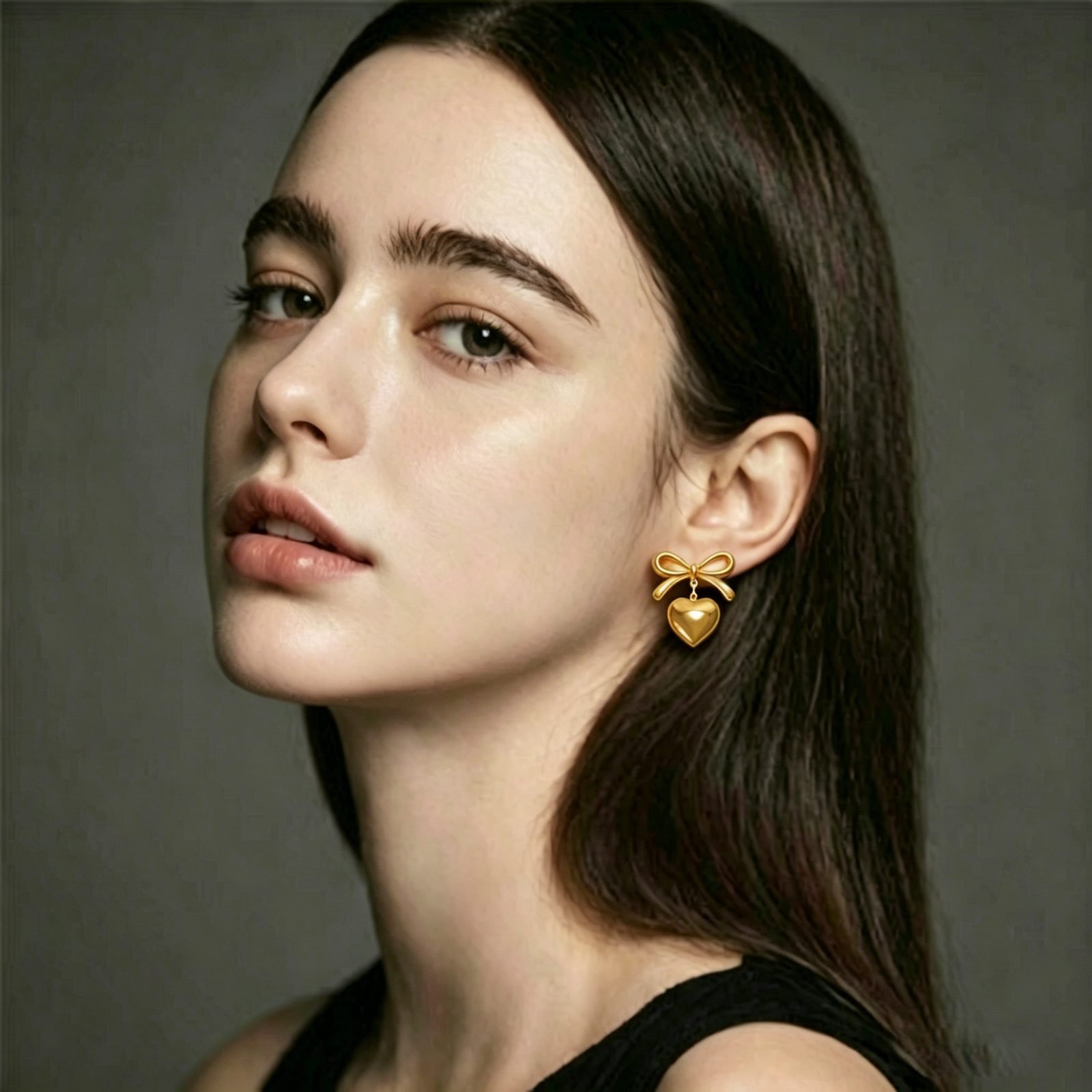 Bow Butterfly Drop Earrings - view 1