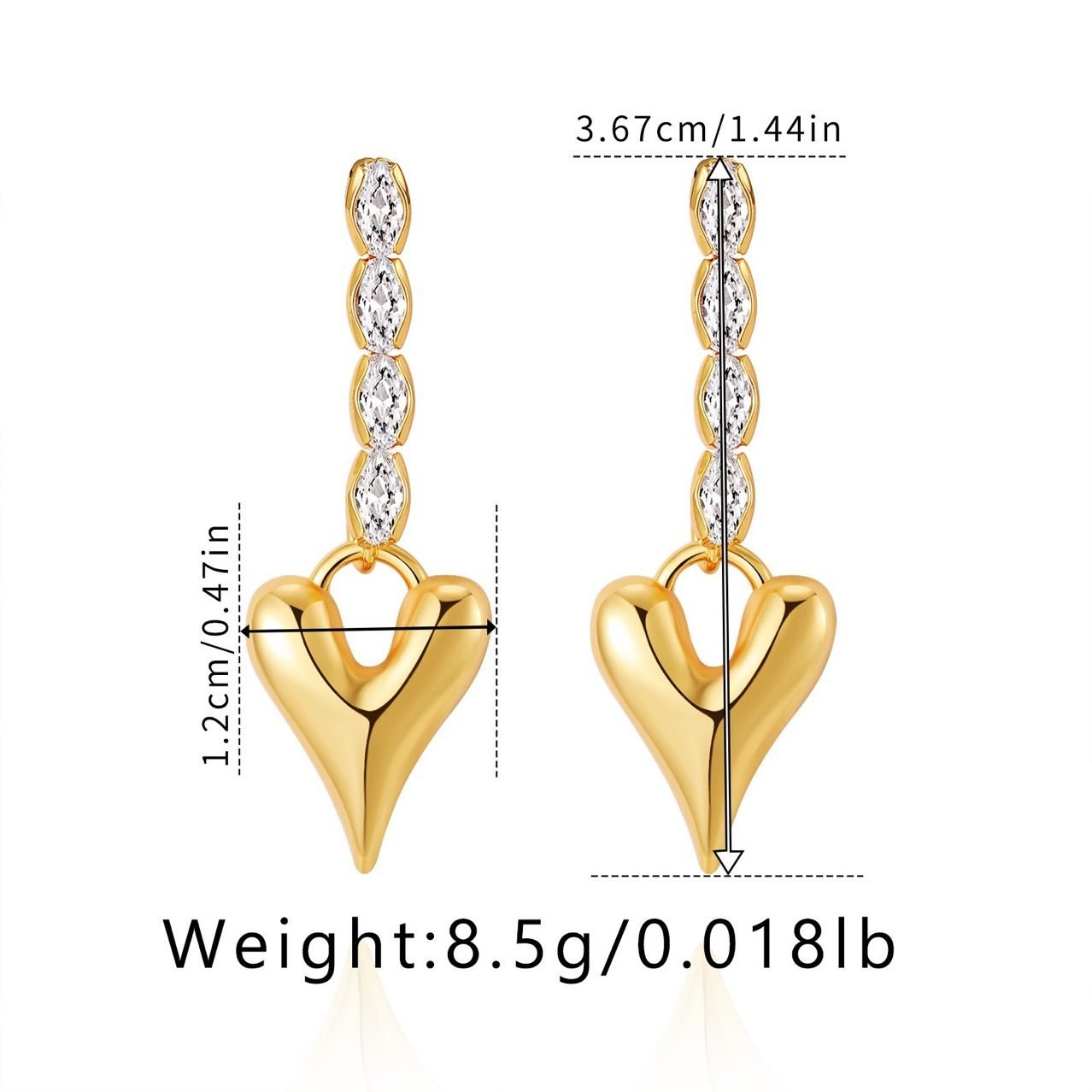 Crystal Drop Earrings - view 5