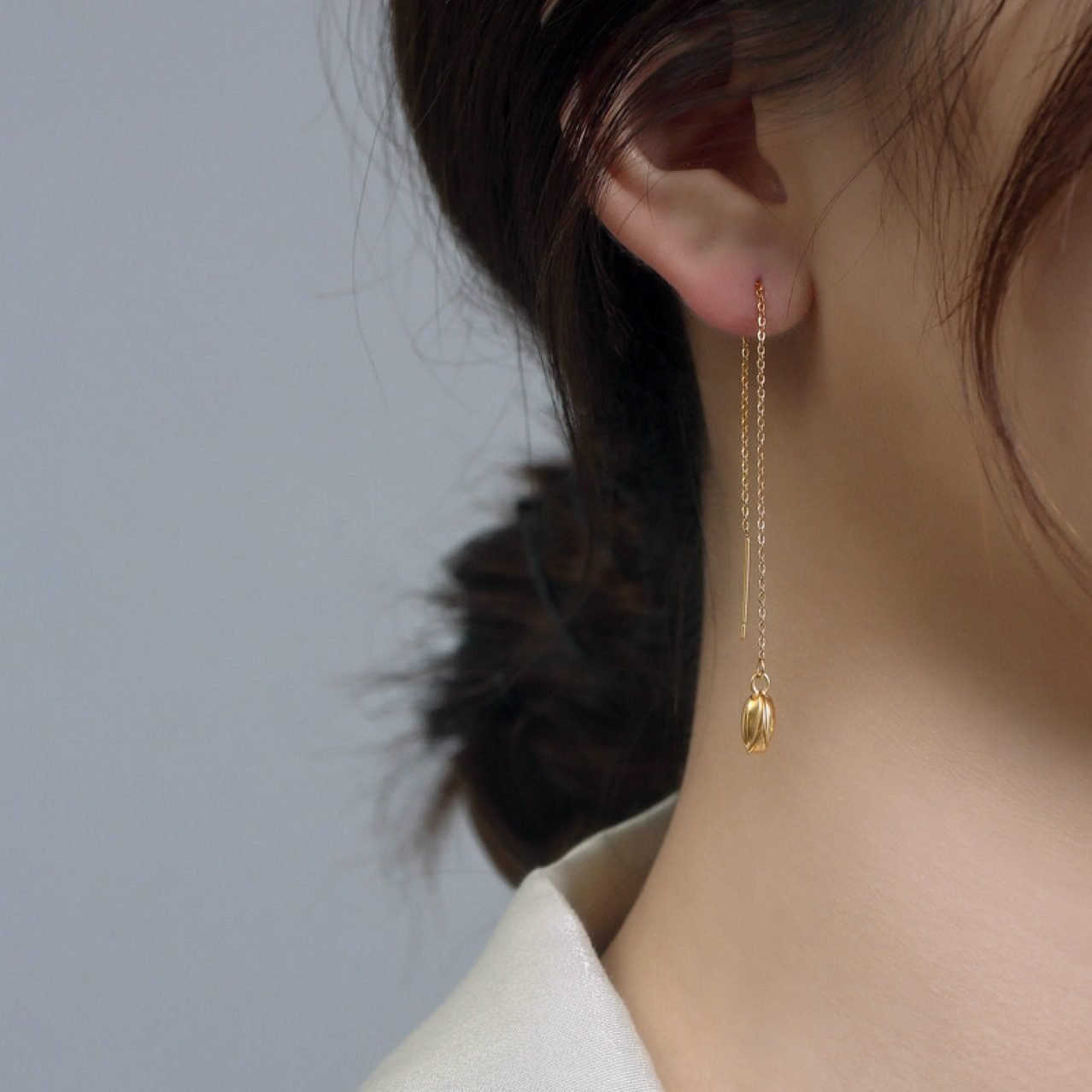 Tassel Threader Earrings - view 3