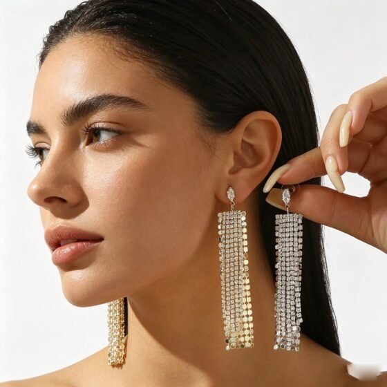Crystal Drop Earrings No. 065 - view 1