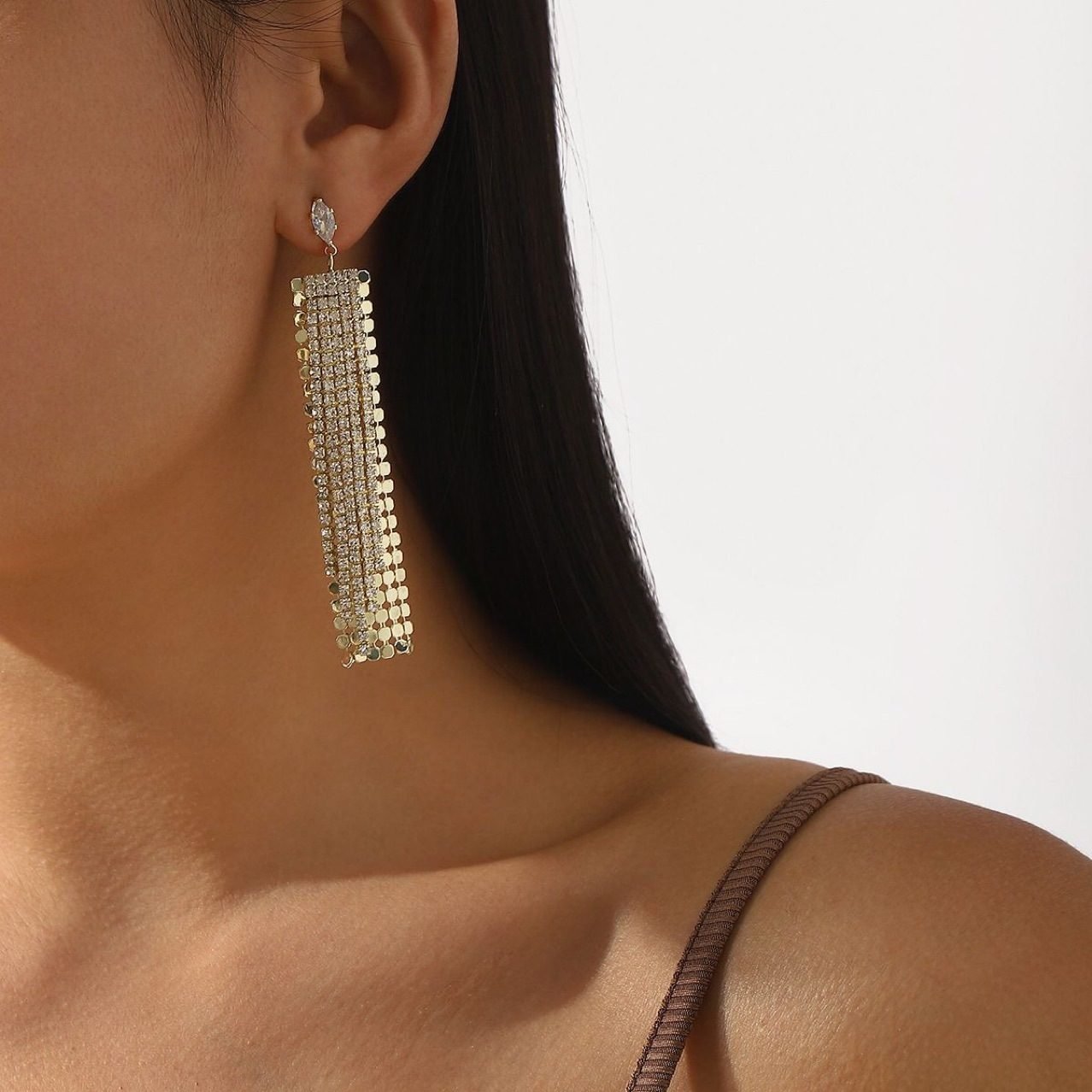 Crystal Drop Earrings No. 065 - view 2