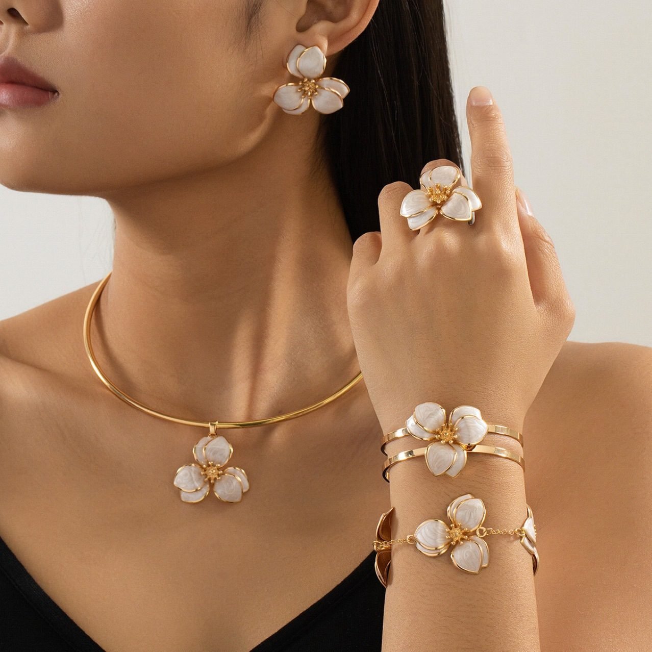 Floral Jewelry Set - view 6
