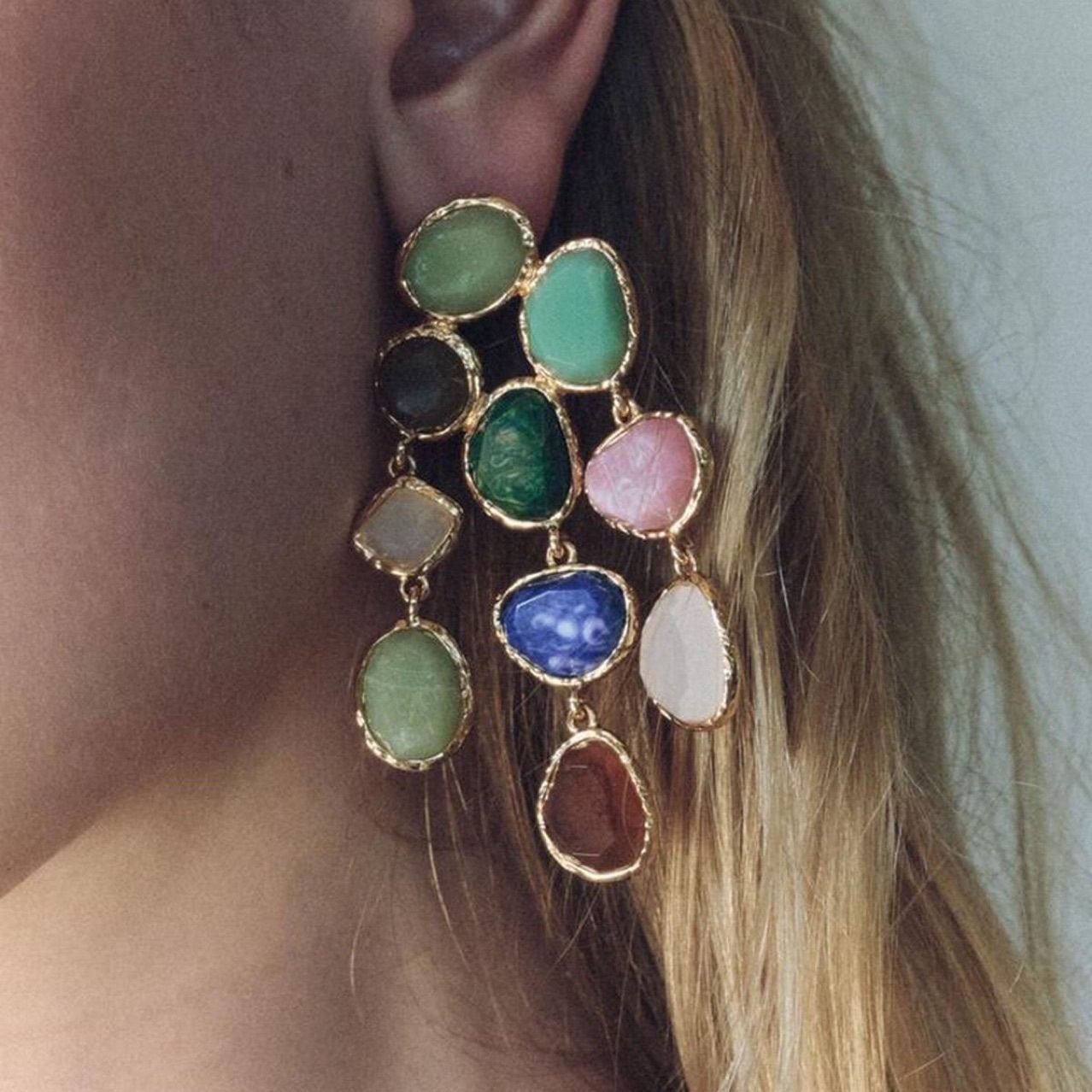Sculptural Drop Earrings - view 3