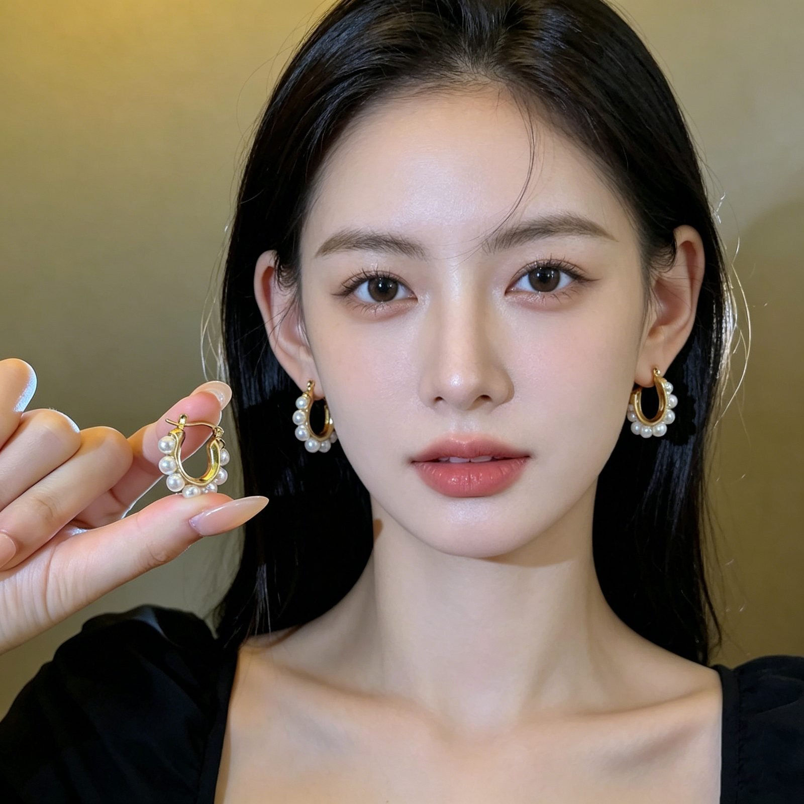 Sculptural Vintage Stud Earrings - view 1