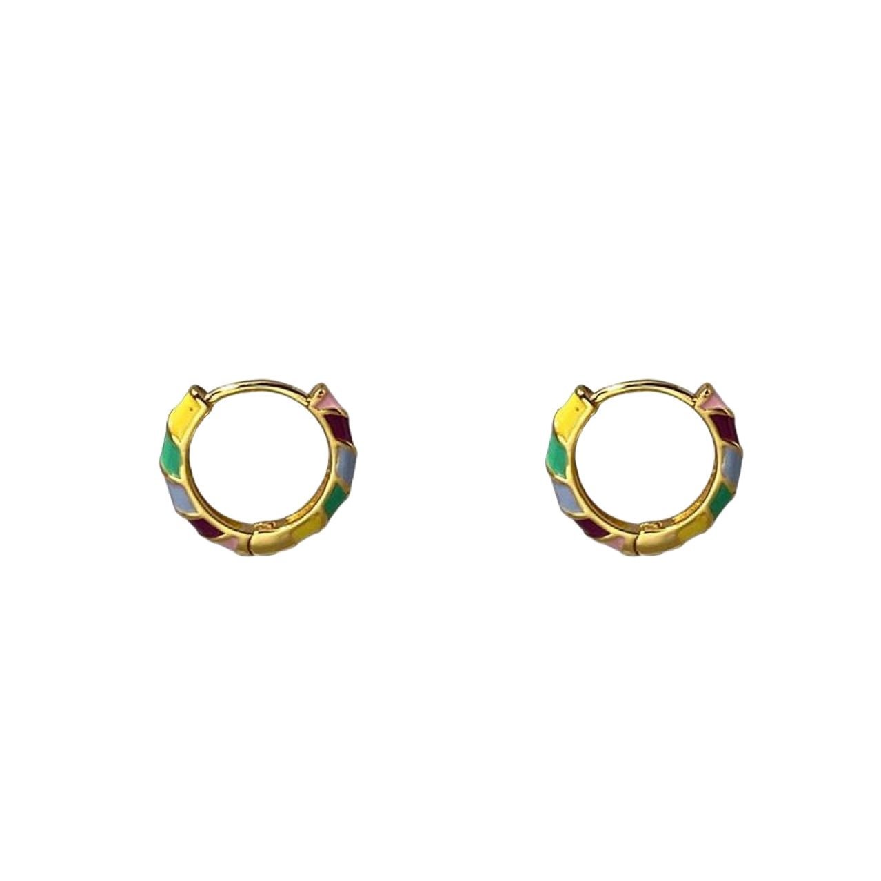 Colorful Hoop Earrings - view 5