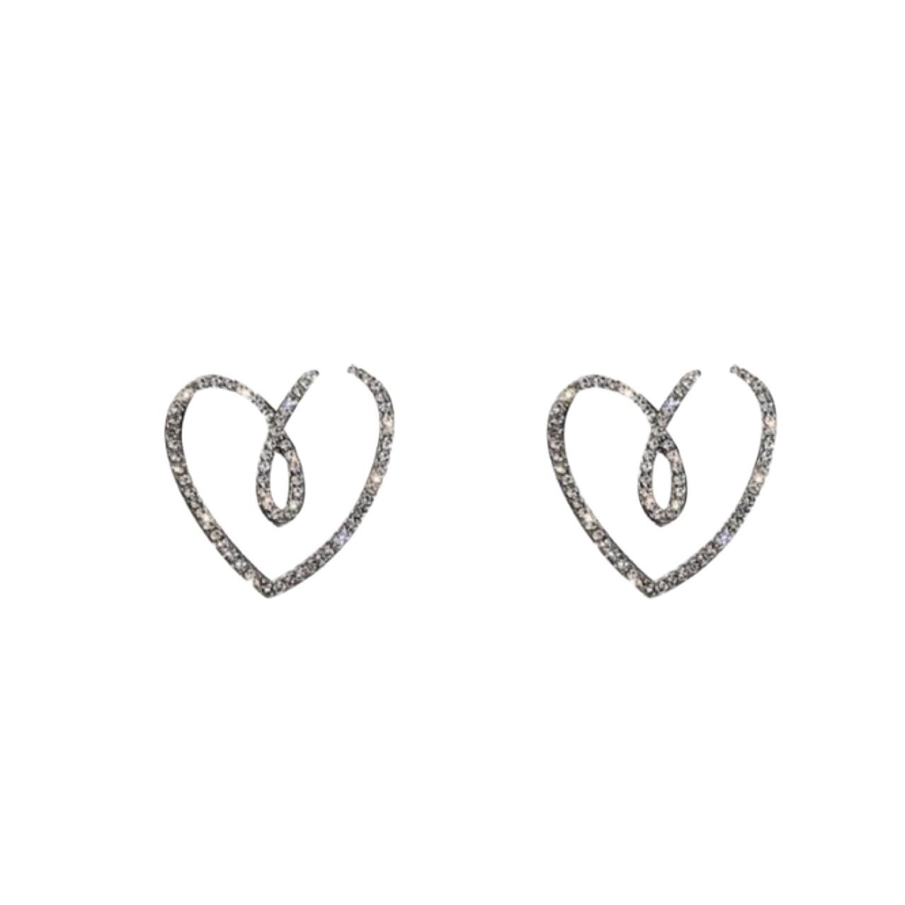 Heart Stud Earrings No. 105 - view 6