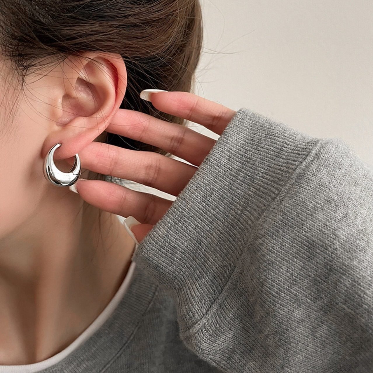 Sculptural Hoop Earrings No. 124 - view 2
