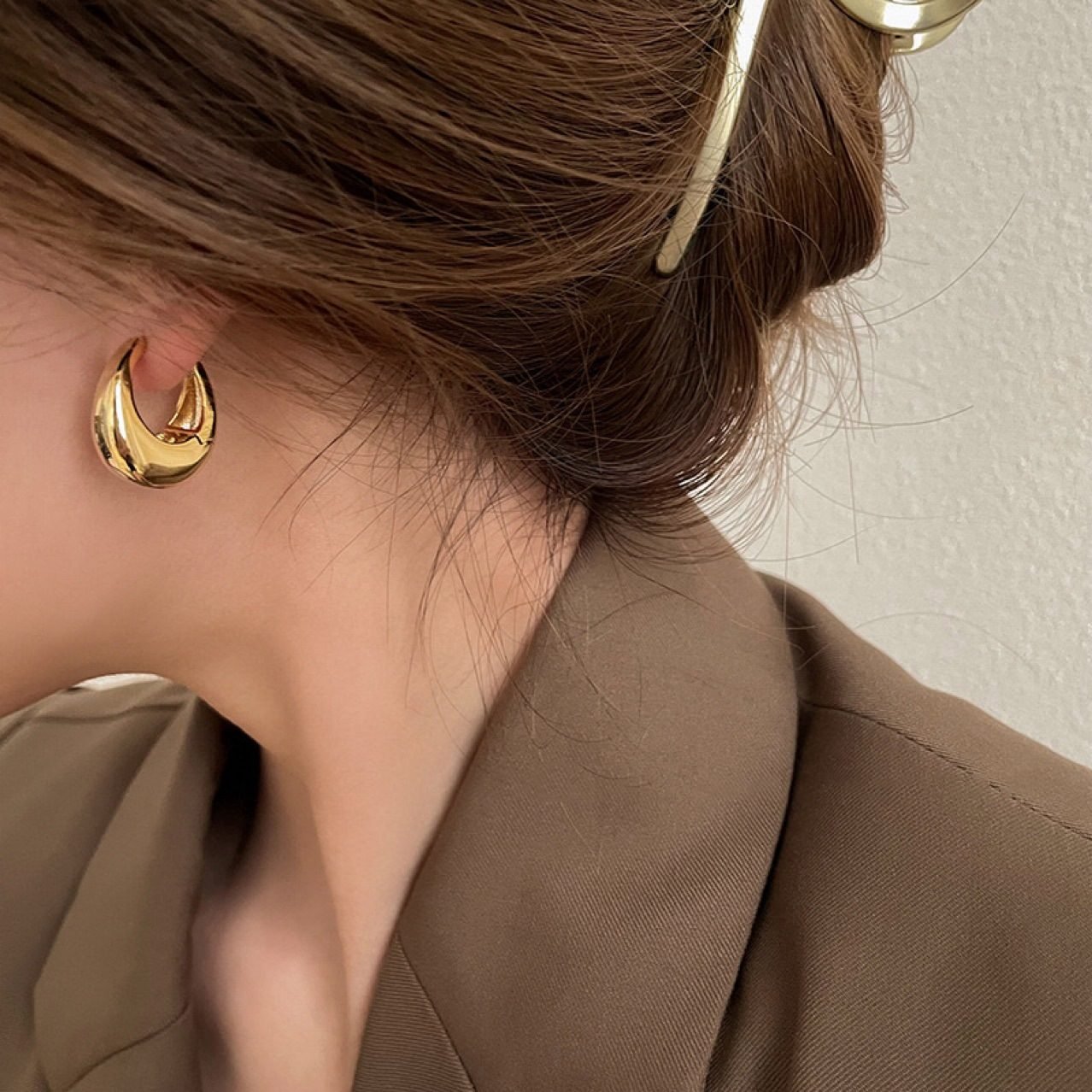 Sculptural Hoop Earrings No. 124 - view 3