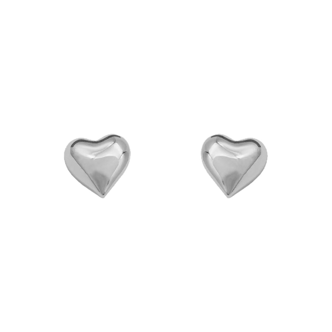 Heart Stud Earrings No. 125 - view 4