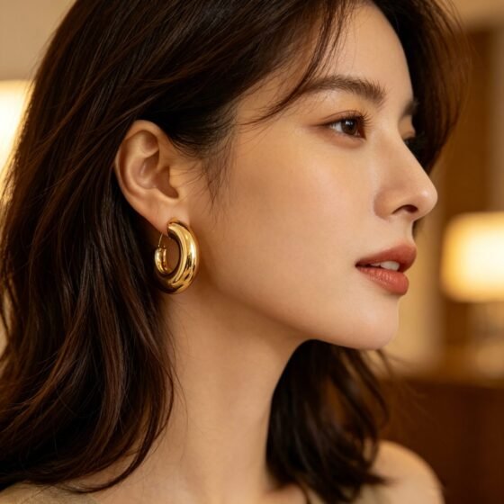 Vintage Hoop Earrings - view 1