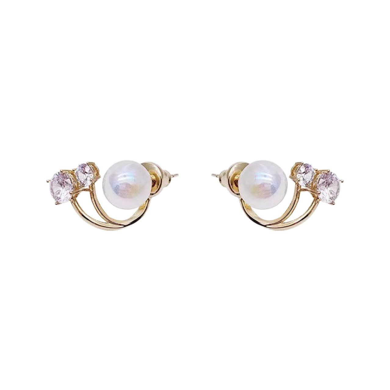 Pearl Vintage Stud Earrings No. 139 - view 6
