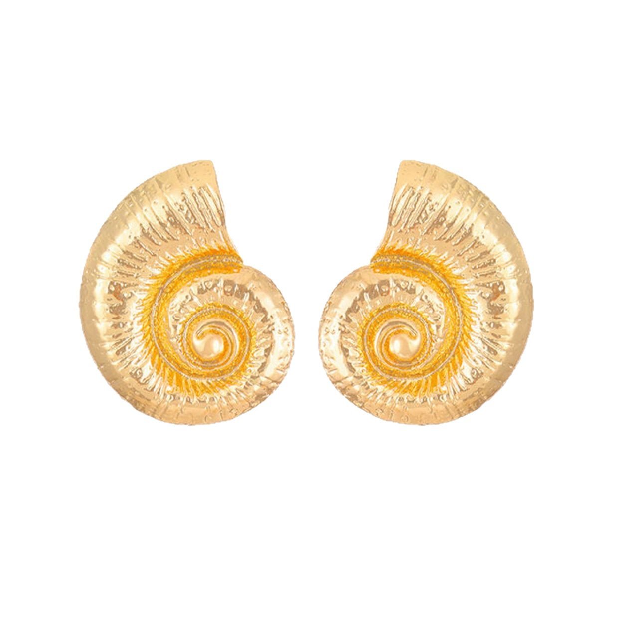 Shell Vintage Stud Earrings - view 4