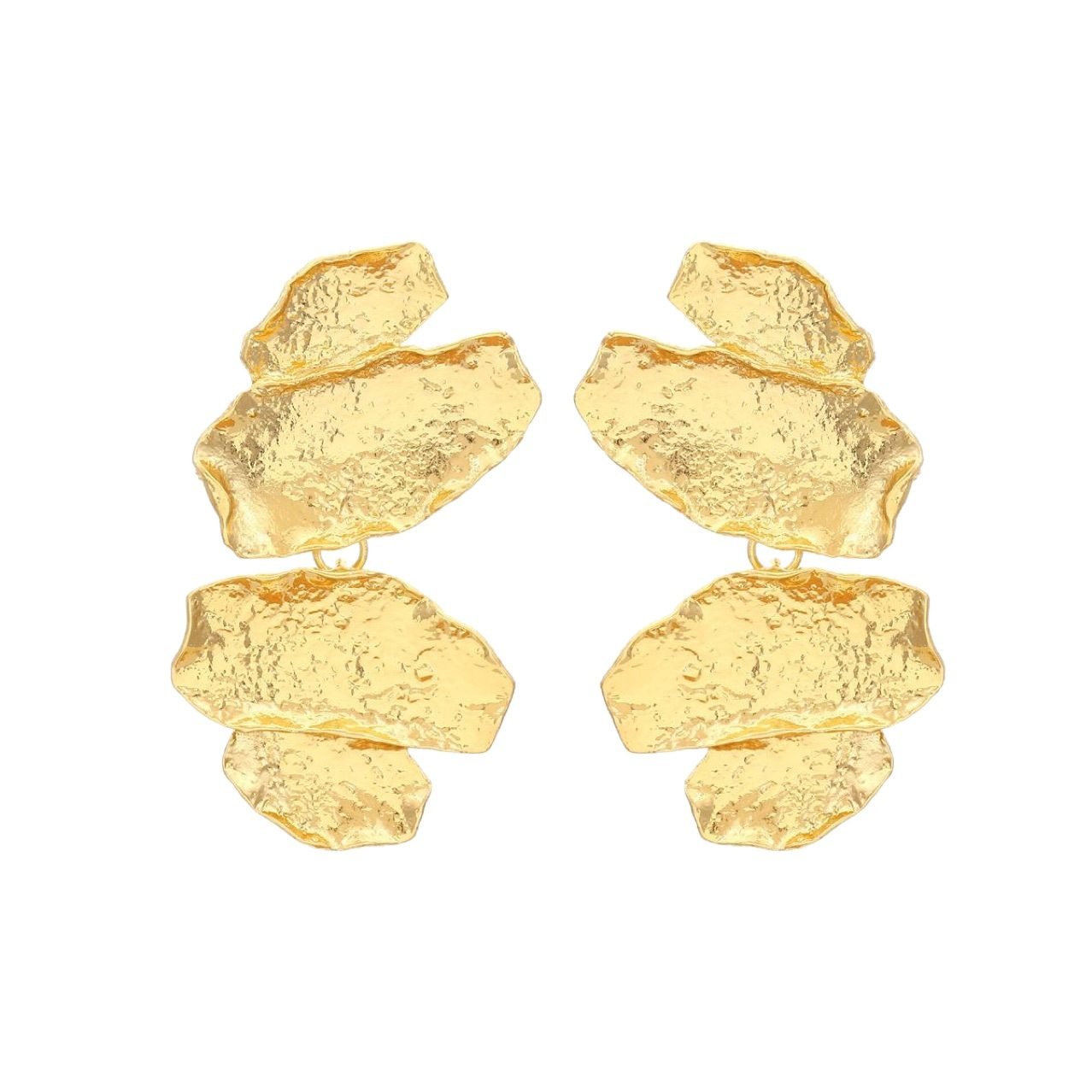Leaf Sculptural Drop Earrings - view 5