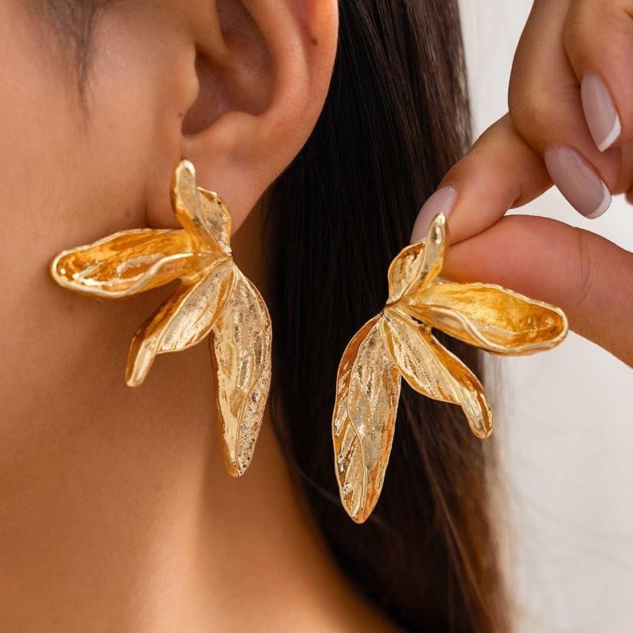Sculptural Vintage Earrings - view 5
