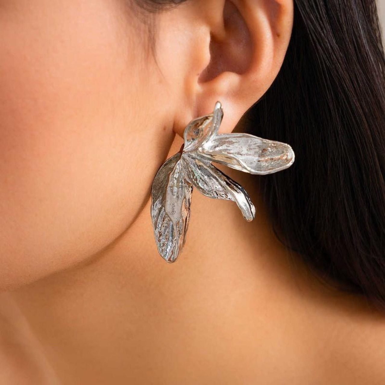 Sculptural Vintage Earrings - view 6