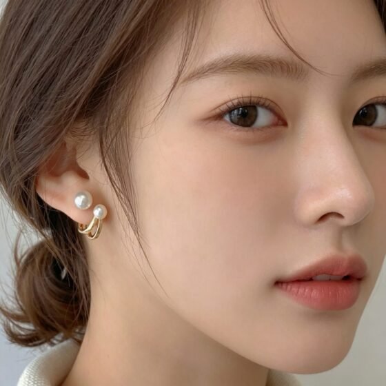 Pearl Stud Earrings No. 160 - view 1
