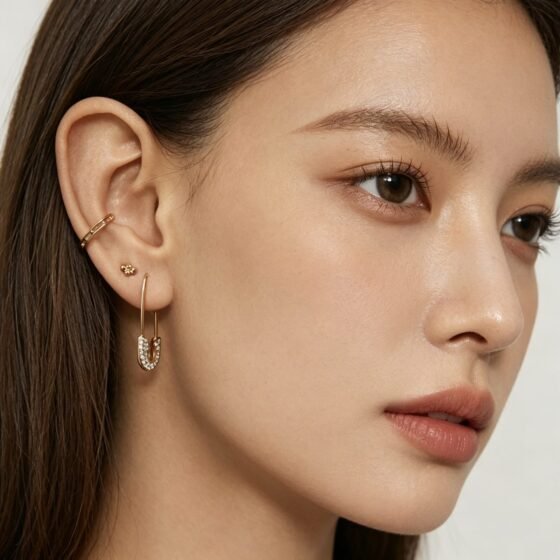 Minimal Stud Earrings - view 1
