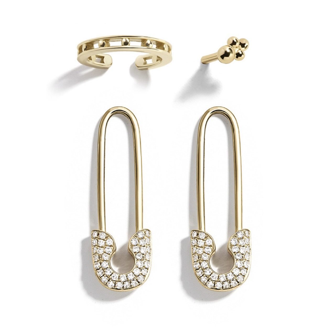 Minimal Stud Earrings - view 2