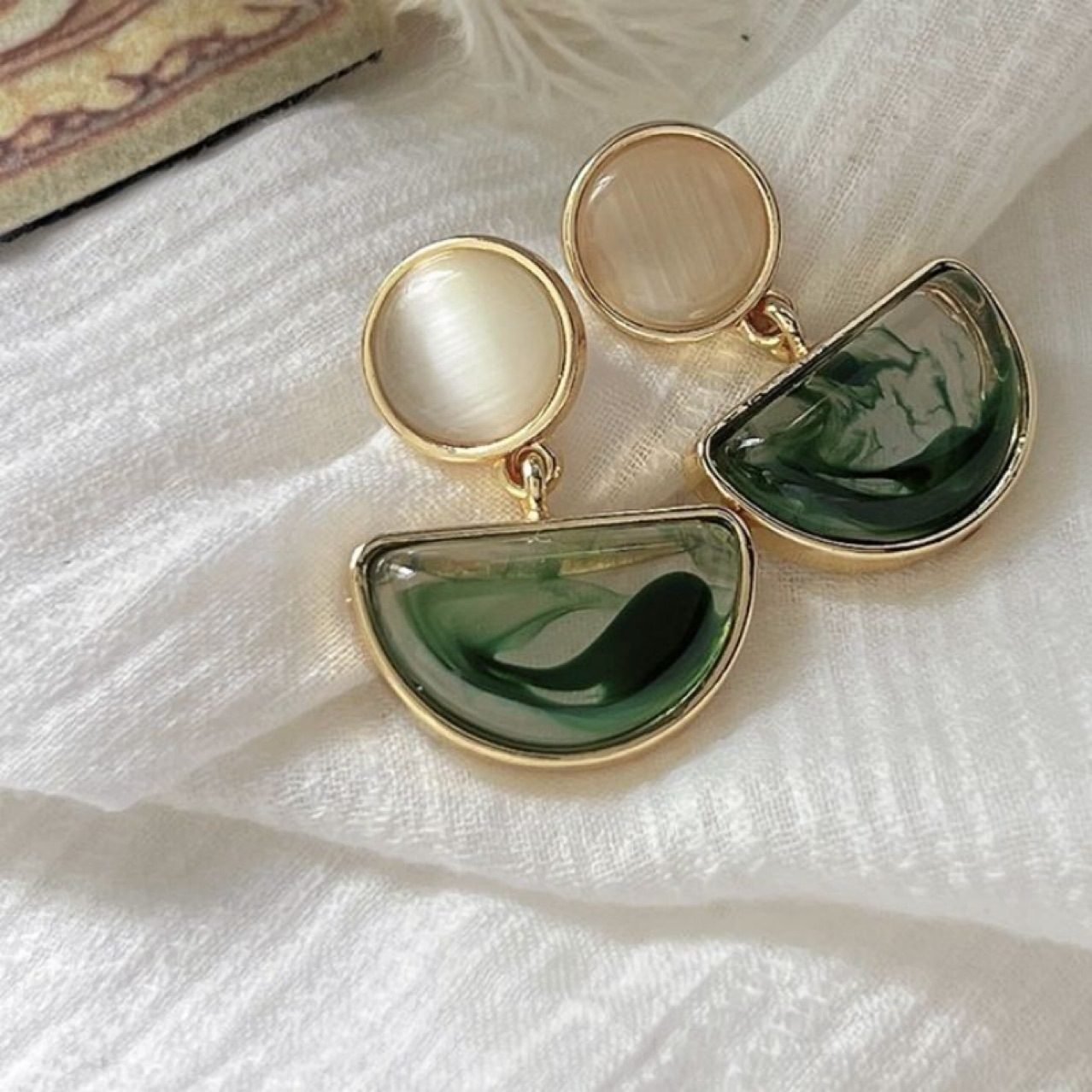 Vintage Stud Earrings No. 184 - view 2