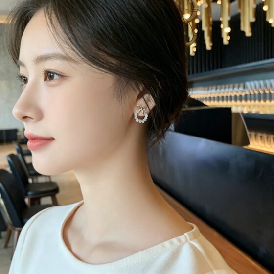 Pearl Stud Earrings No. 186 - view 1