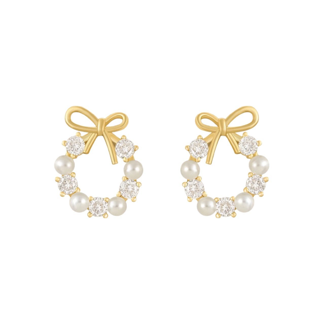 Pearl Stud Earrings No. 186 - view 6