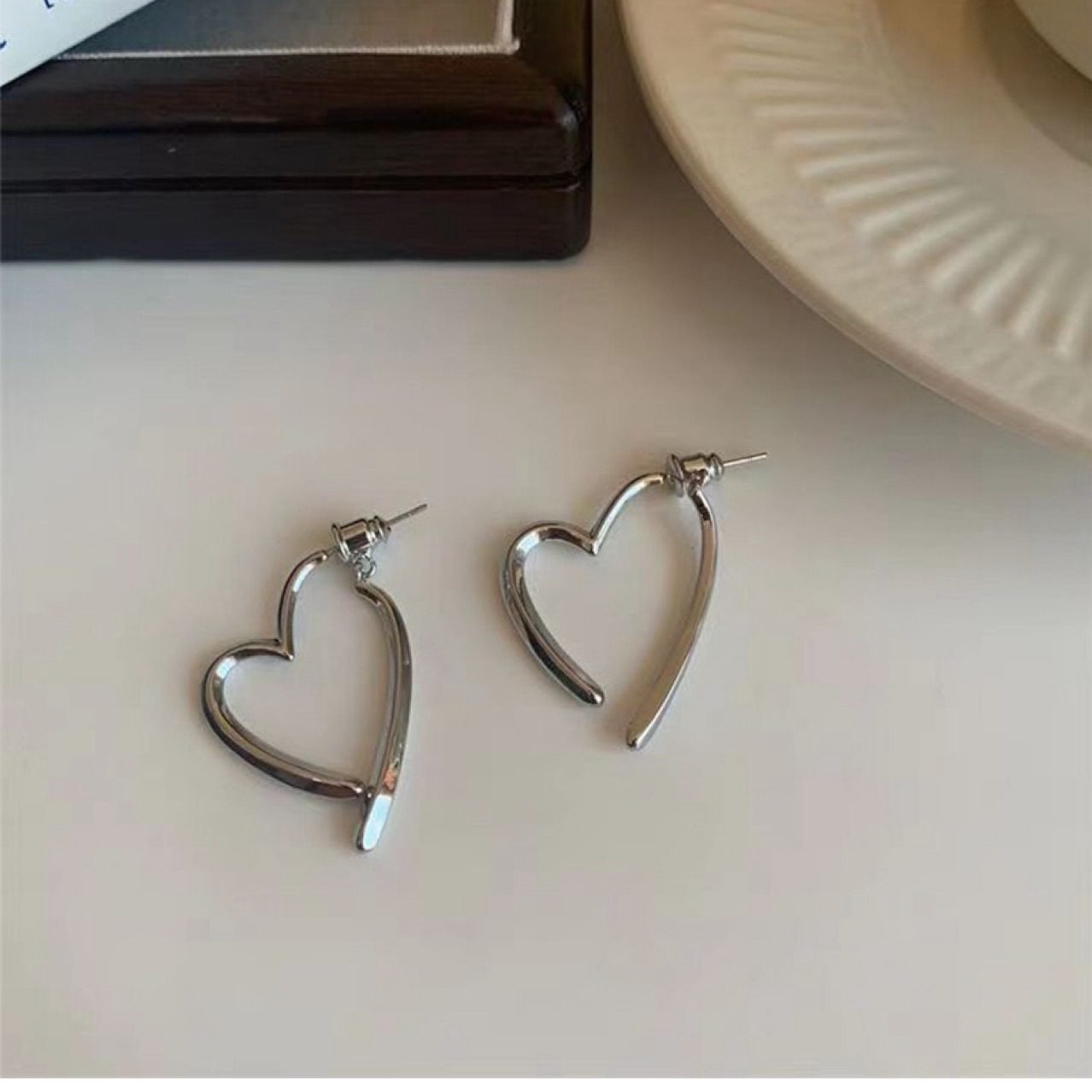 Heart Hoop Earrings No. 188 - view 5