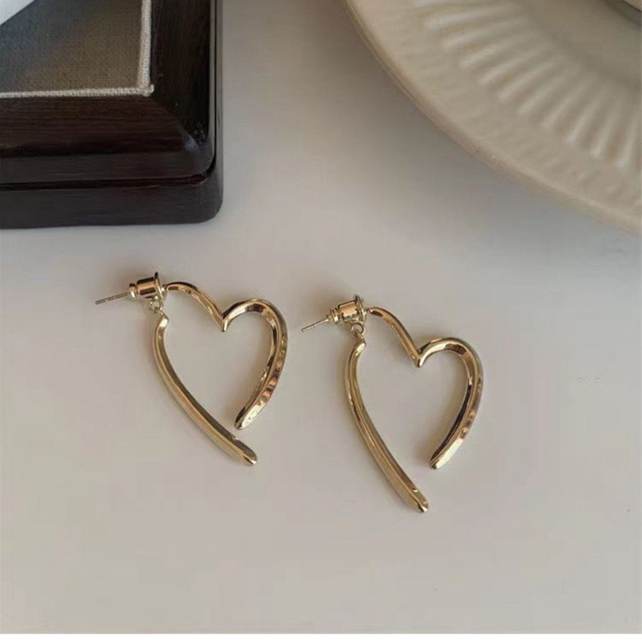 Heart Hoop Earrings No. 188 - view 6