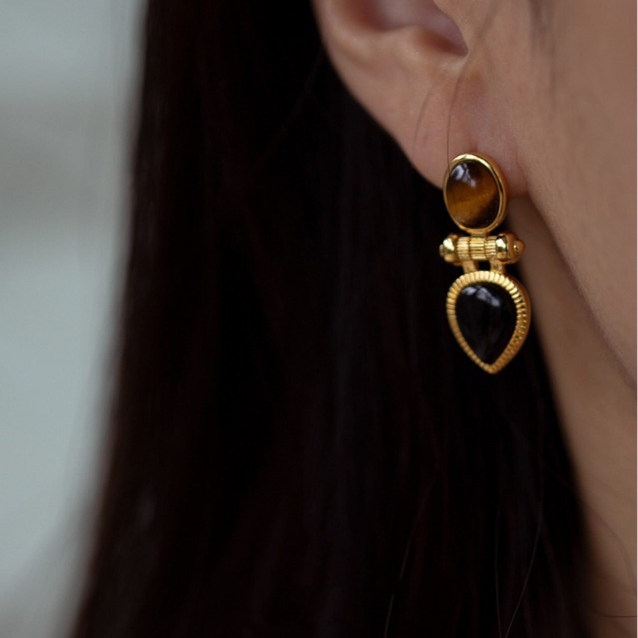 Vintage Stud Earrings No. 203 - view 3